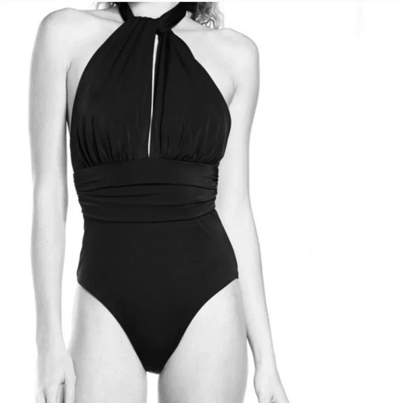 NWT Chelsea28 Black One-Piece Convertible Swimsuit S - Picture 6 of 7